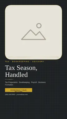 Accountant template — Editorial · Graphite & Gold