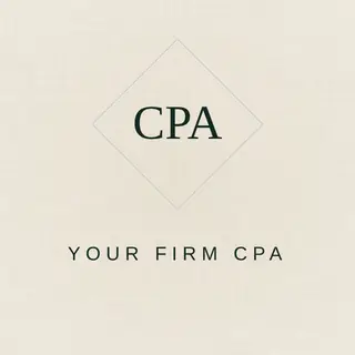 Accountant Logo template — Minimal Mark · Forest & Platinum (Ivory)