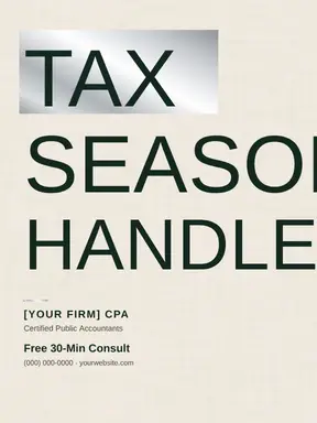 Accountant template — Bold Stack · Forest & Platinum (Ivory)