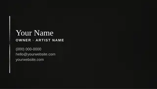 Album Covers template — Classic Card · Noir Chrome