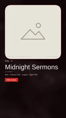 Album Covers template — Editorial · Crimson Smoke