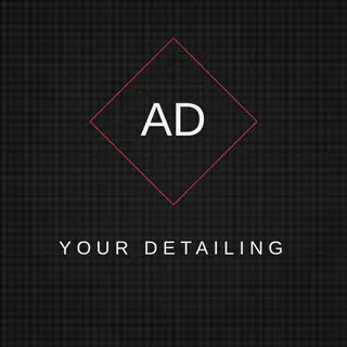 Auto Detailing Logo template — Minimal Mark · Gloss Black & Red