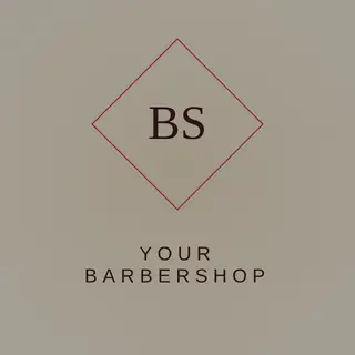 Barber Logo template — Minimal Mark · Cream & Oxblood