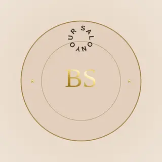 Beauty & Salon Logo template — Circle Badge · Nude & Gold