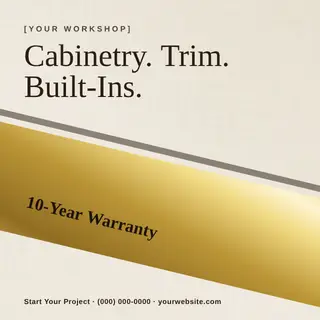Carpentry template — Diagonal · Walnut & Brass (Ivory)