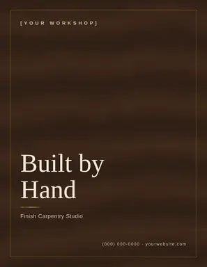 Luxury template — Minimal Luxe · Walnut & Brass