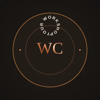 Carpentry Logo template — Circle Badge · Ebony & Copper