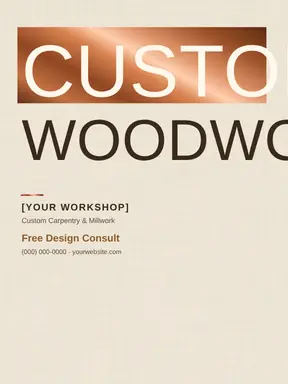 Carpentry template — Bold Stack · Oak & Cream