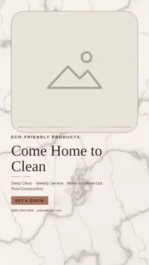 Cleaning template — Editorial · Blush & Gold