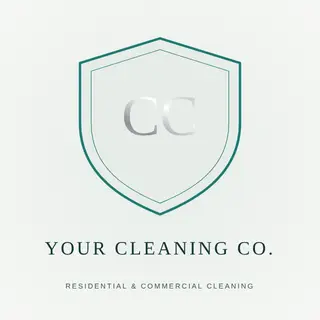 Cleaning Logo template — Crest · Pearl & Teal