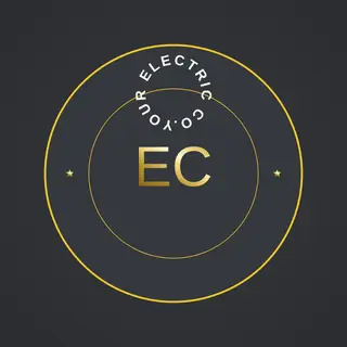 Electrician Logo template — Circle Badge · Graphite & Yellow