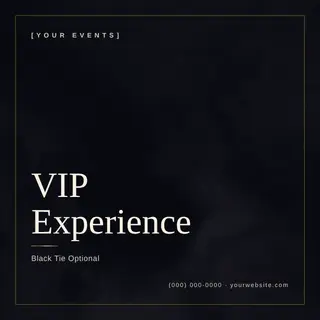 Entertainment & Events template — Minimal Luxe · Midnight & Gold