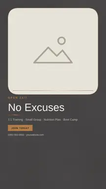 Fitness template — Editorial · Stone & Bronze