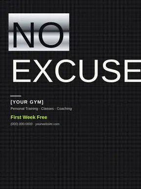 Fitness template — Bold Stack · Carbon & Lime