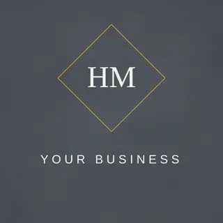 Handyman Logo template — Minimal Mark · Slate & Amber