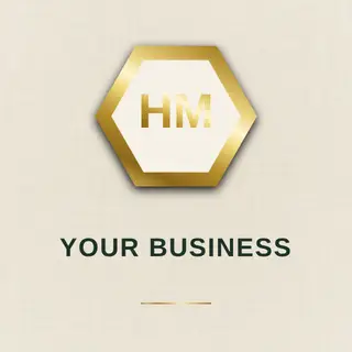 Handyman Logo template — Hex Emblem · Ivory & Forest
