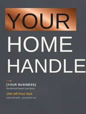 Handyman template — Bold Stack · Slate & Amber