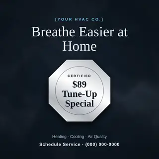 HVAC Instagram Post template — Seal Offer · Midnight Ice
