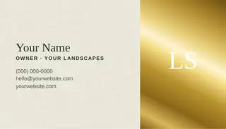 Landscaping Business Card template — Split Card · Sage & Stone
