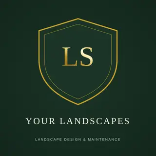 Landscaping Logo template — Crest · Evergreen & Gold