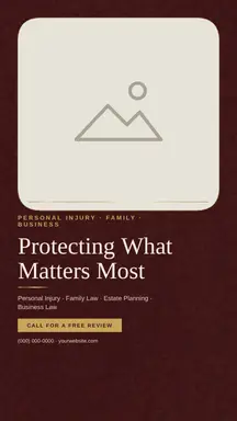 Lawyer template — Editorial · Burgundy & Cream