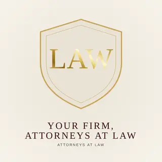 Lawyer Logo template — Crest · Burgundy & Cream (Ivory)