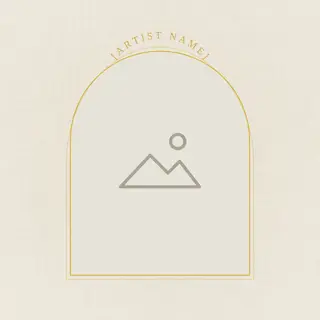 Music Album Cover template — Arch Frame · Velvet & Gold (Ivory)