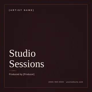 Music template — Minimal Luxe · Sunset Vinyl