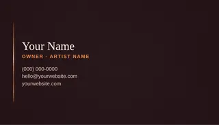 Music template — Classic Card · Sunset Vinyl