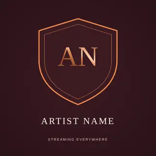 Music Logo template — Crest · Sunset Vinyl