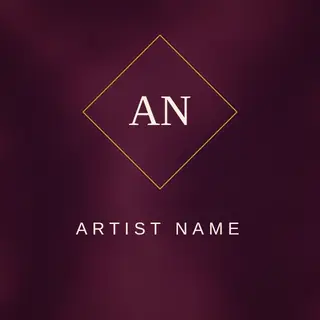 Music Logo template — Minimal Mark · Velvet & Gold