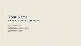 Luxury template — Classic Card · Navy & Copper (Ivory)