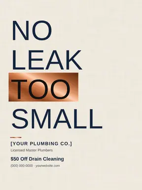 Plumbing template — Bold Stack · Ivory & Navy
