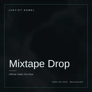 Rap Artist template — Minimal Luxe · Ice Cold