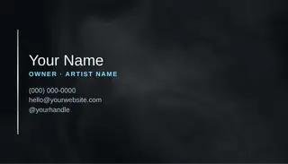 Rap Artist template — Classic Card · Ice Cold