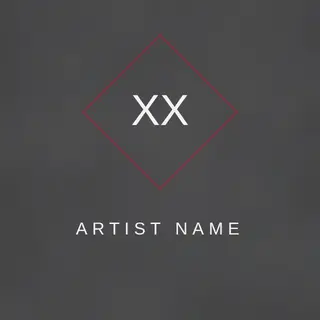 Rap Artist Logo template — Minimal Mark · Chrome & Blood