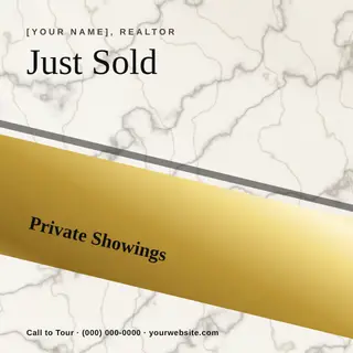 Real Estate template — Diagonal · Ivory & Champagne