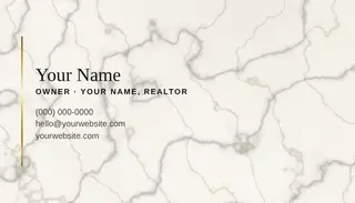 Real Estate template — Classic Card · Ivory & Champagne