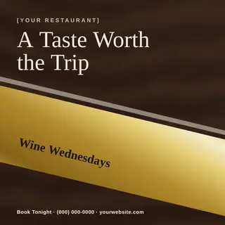 Restaurant template — Diagonal · Espresso & Brass
