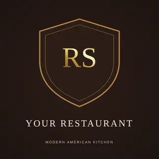 Restaurant Logo template — Crest · Espresso & Brass