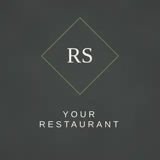 Restaurant Logo template — Minimal Mark · Slate & Olive