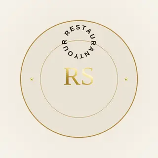 Restaurant Logo template — Circle Badge · Espresso & Brass (Ivory)