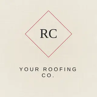 Roofing Logo template — Minimal Mark · Slate & Crimson (Ivory)